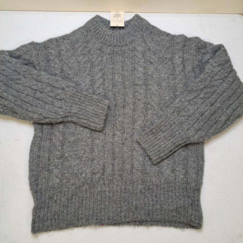 A New Day Womens Sweater XS Heather Grey NWT Cable Knit 1916-360